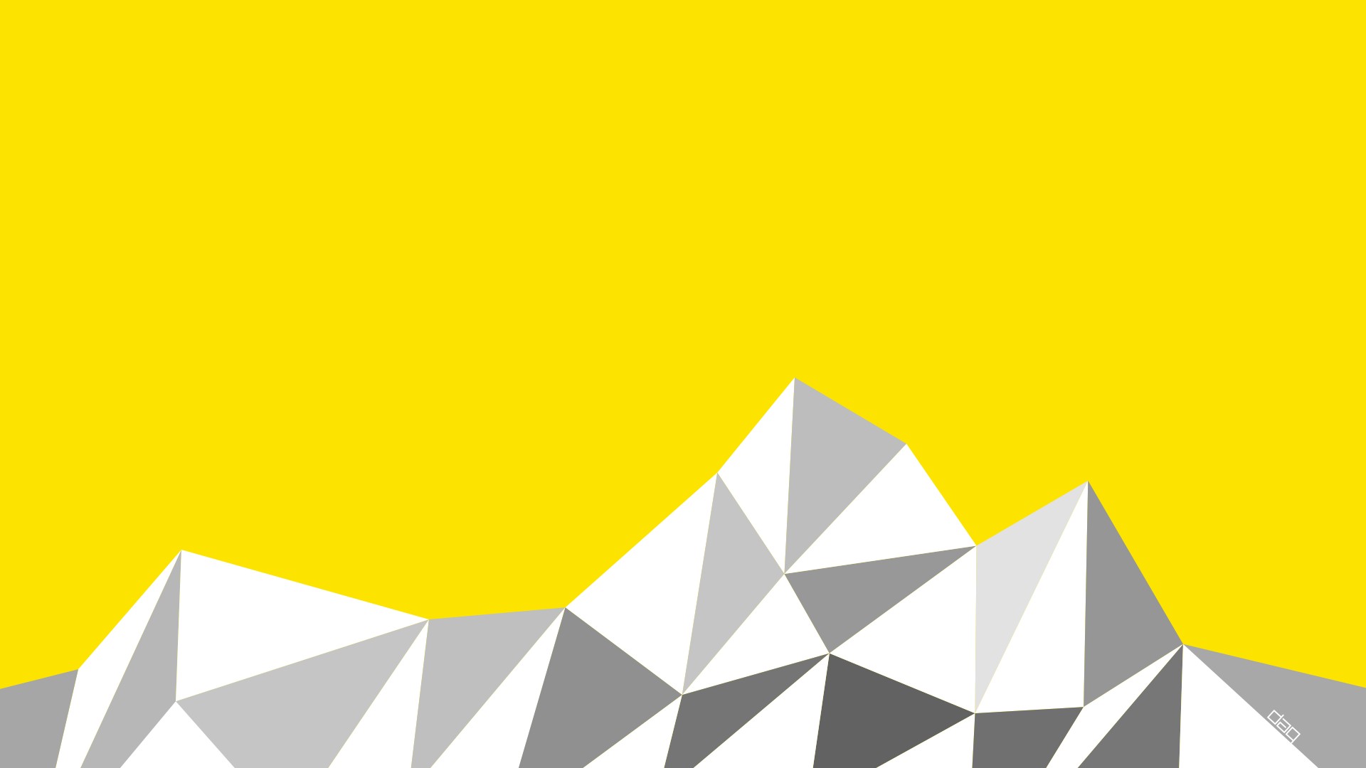 simple, Mountains, Yellow, Gray Wallpapers HD / Desktop ...