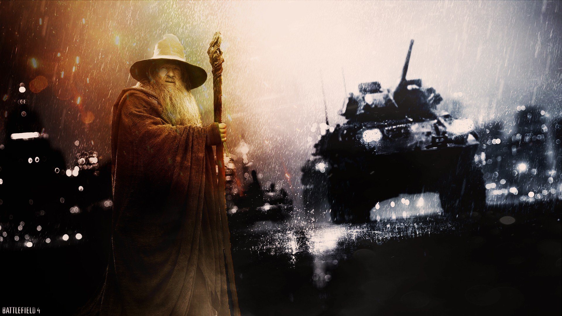 Gandalf, Battlefield, Battlefield 4, The Lord of the Rings, Video games Wallpaper