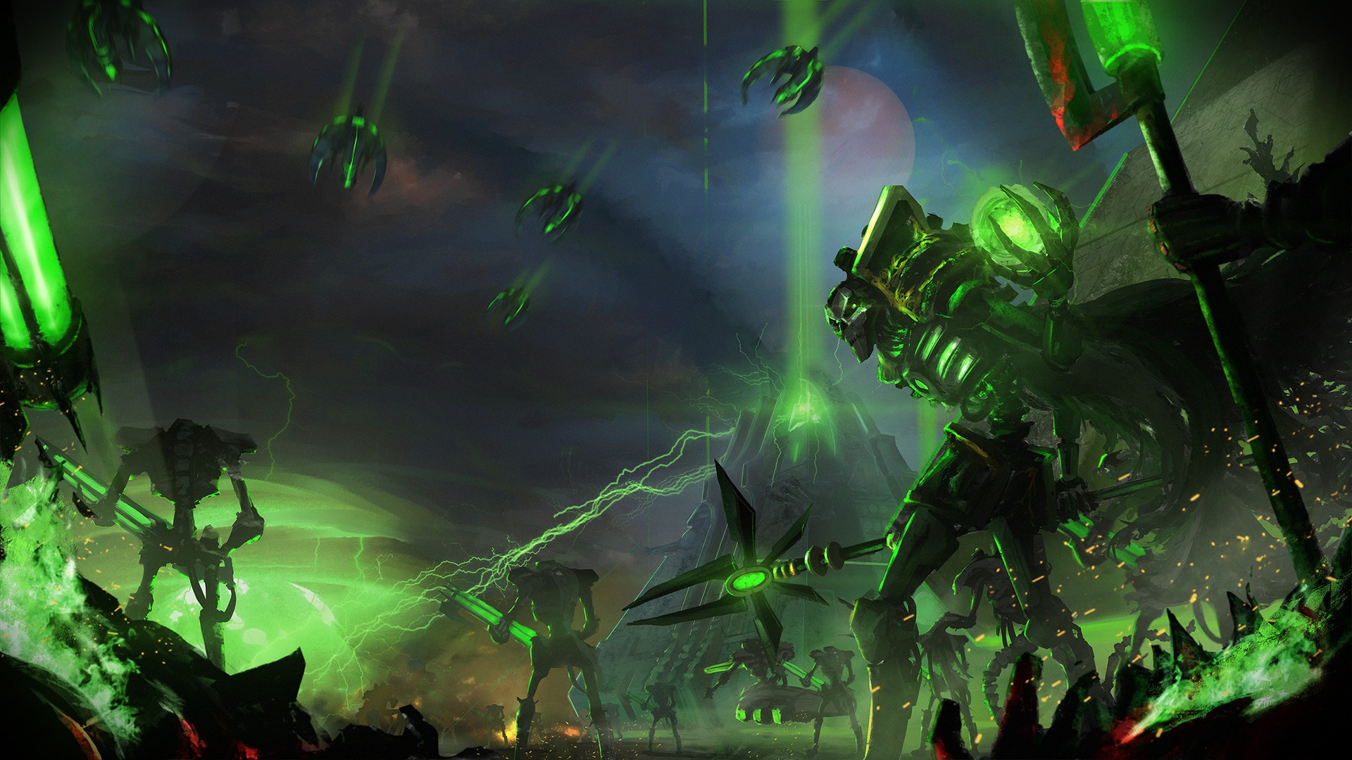 Warhammer 40, 000, Necrons Wallpapers HD / Desktop and Mobile Backgrounds