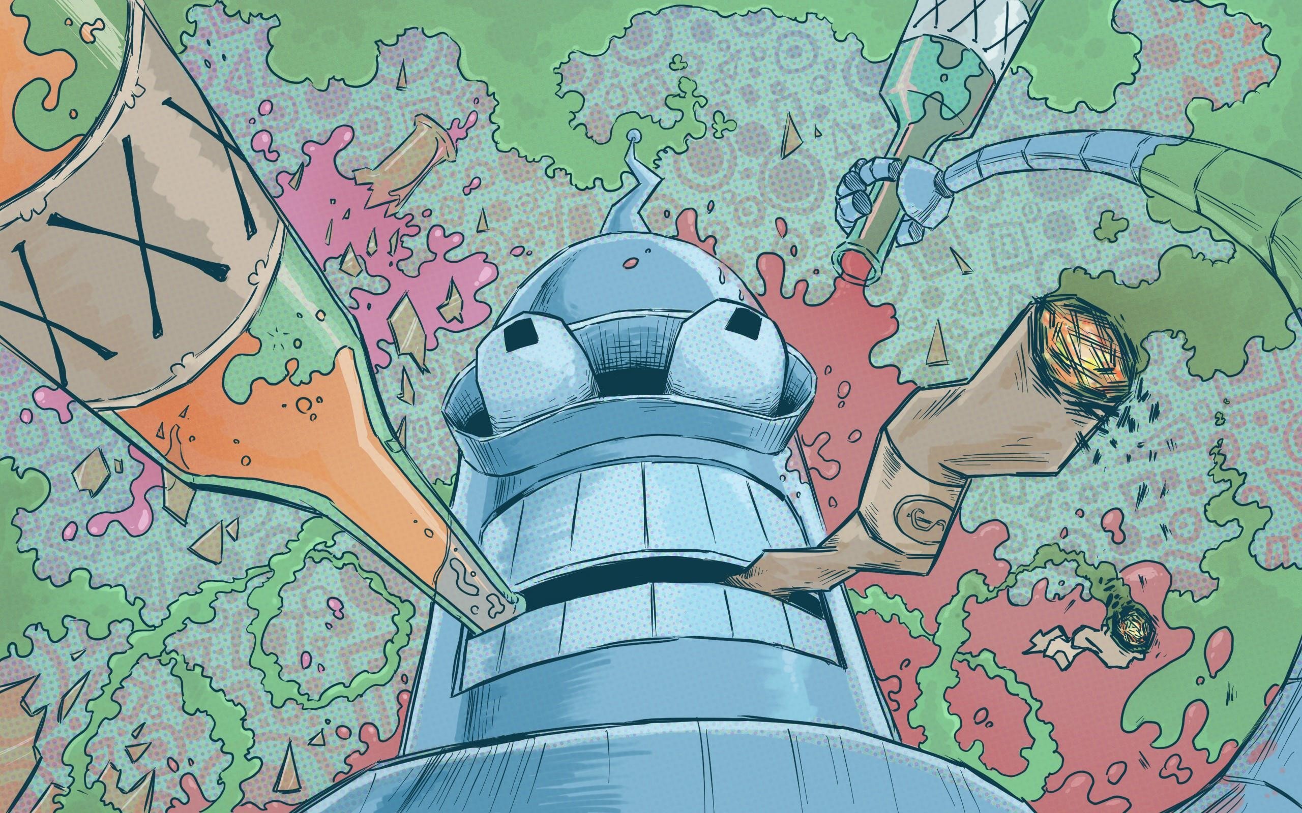Bender, Futurama, Fan art Wallpaper