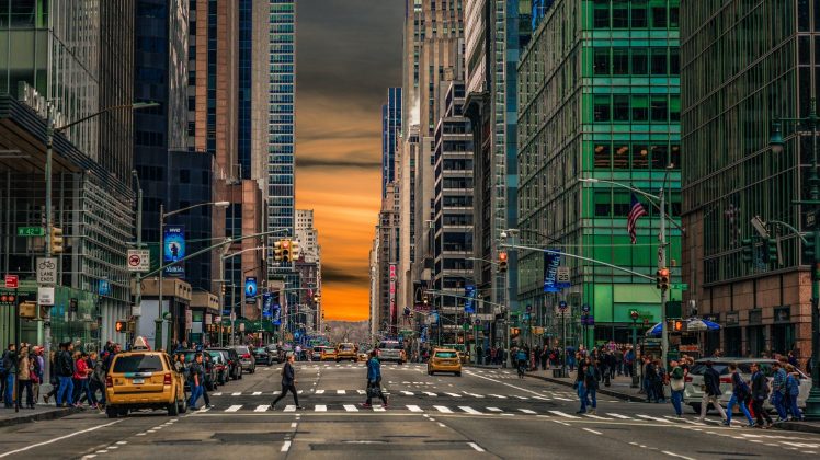 New York City, Taxi, Street, Machine HD Wallpaper Desktop Background