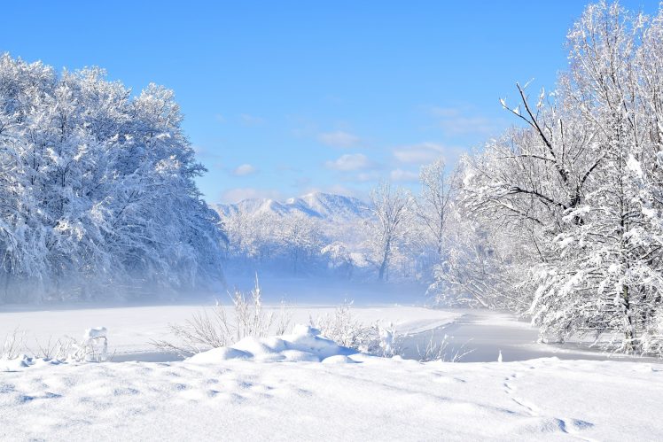 Nikon, Depth of field, Focus points, Landscape, Cold, Snow HD Wallpaper Desktop Background