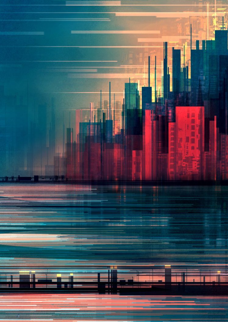 Scott Uminga, Cityscape, Artwork HD Wallpaper Desktop Background
