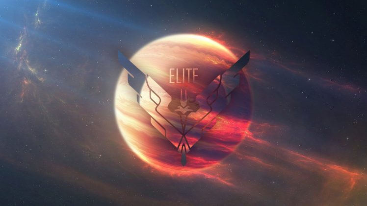 Elite, Video games, Space, Planet, Logo, Stars HD Wallpaper Desktop Background
