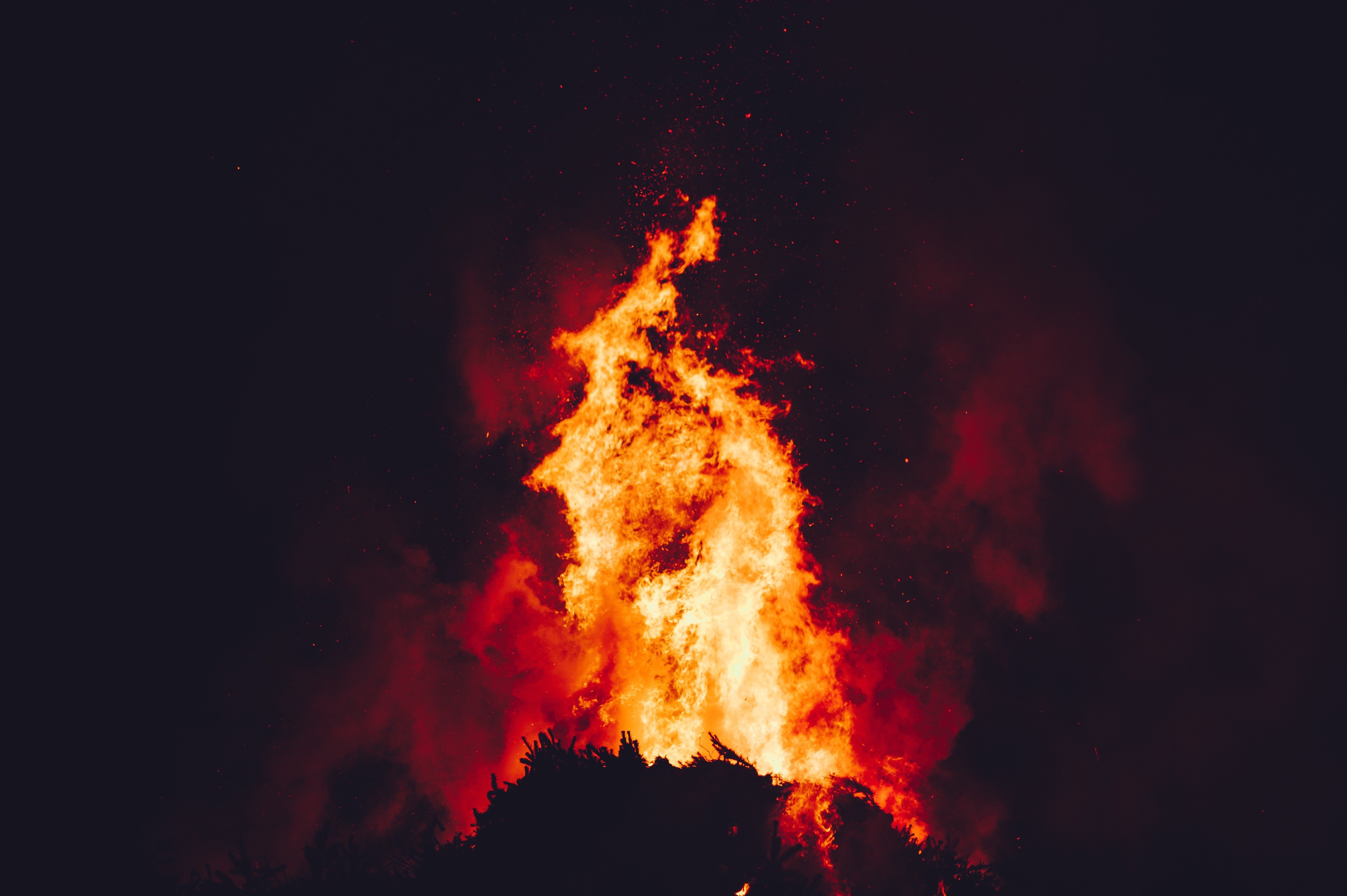 nature, Fire, Campfire Wallpaper