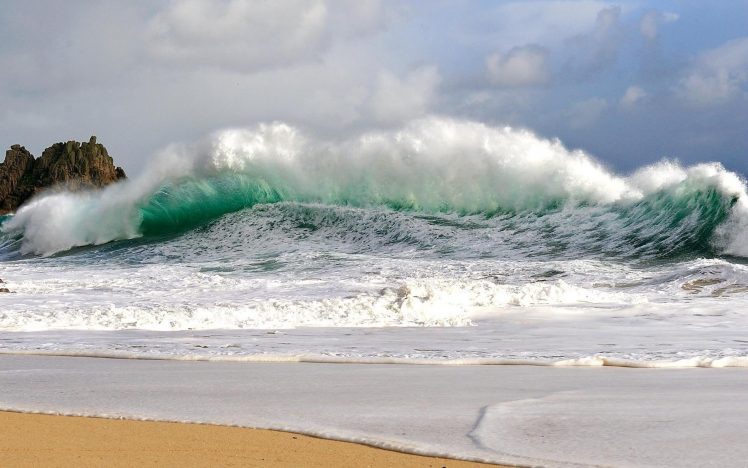 water, Landscape, Sea, Waves HD Wallpaper Desktop Background