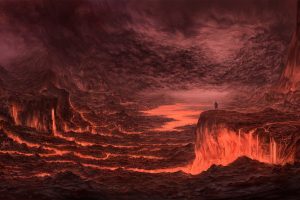 artwork, Lava, Fantasy art, Volcano