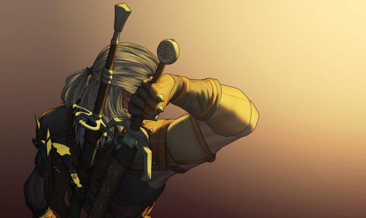 Geralt of Rivia, Artwork, The Witcher HD Wallpaper Desktop Background