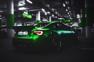 car, Vehicle, Toyota, Green, LB Works, Toyota GT86, Camber