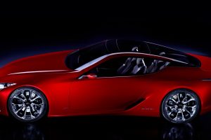 Lexus LF LC Concept, Lexus, Car, Vehicle, Red cars, Side view