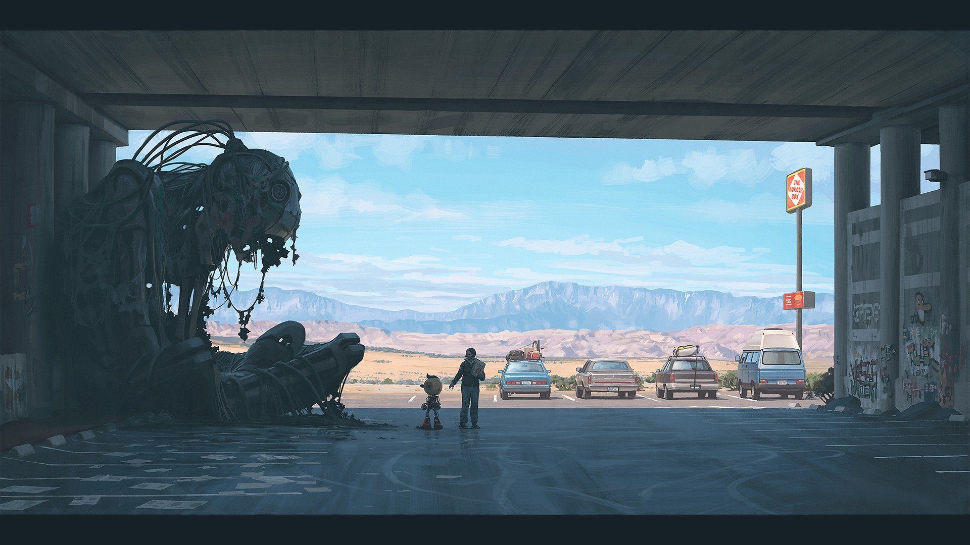 Simon Stålenhag, Science fiction, Robot, Digital art