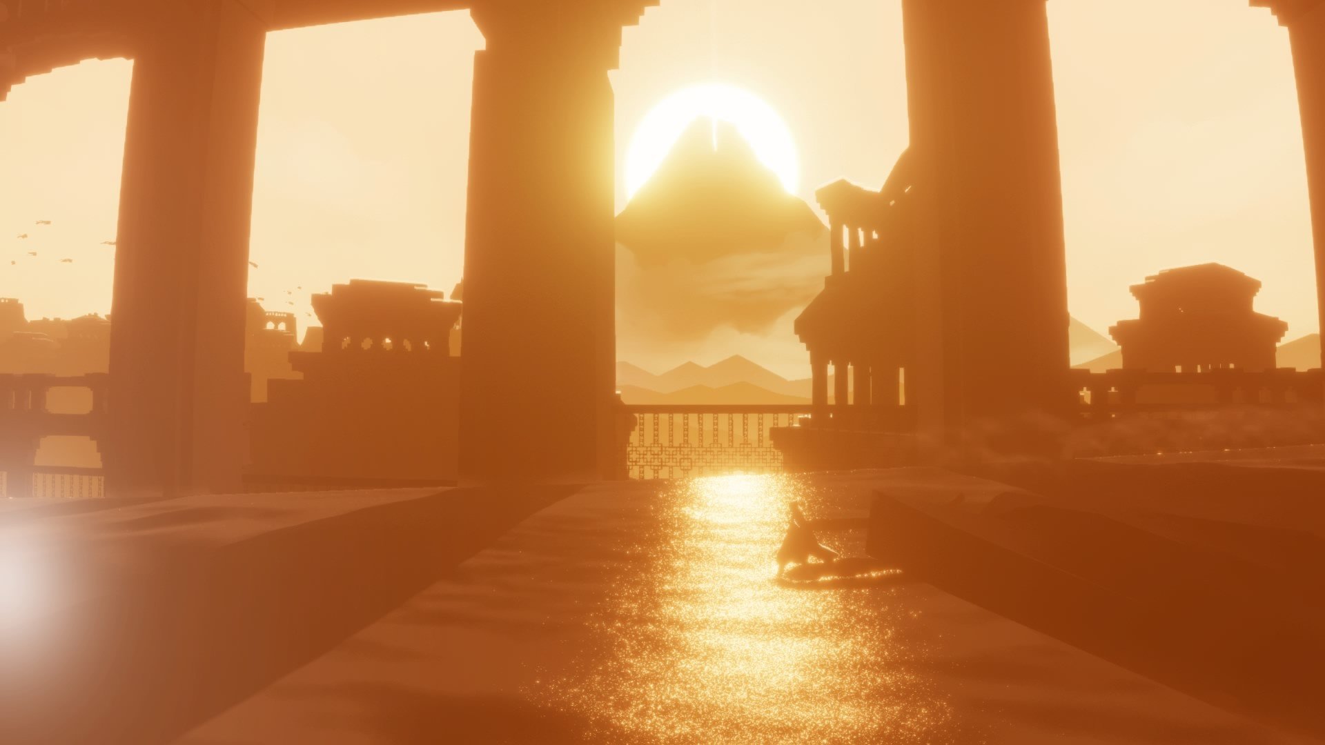 in game, Sunlight, Desert, Journey (game) Wallpaper