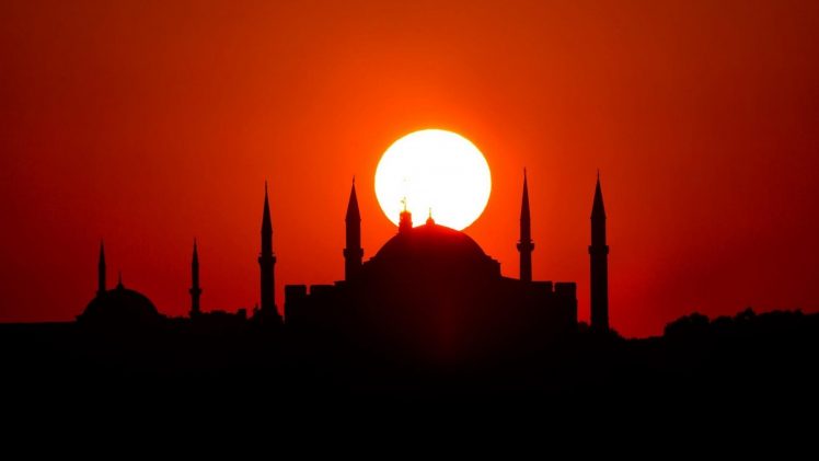 Turkish, Turkey, Sultan Ahmed Mosque, Sun, Istanbul HD Wallpaper Desktop Background