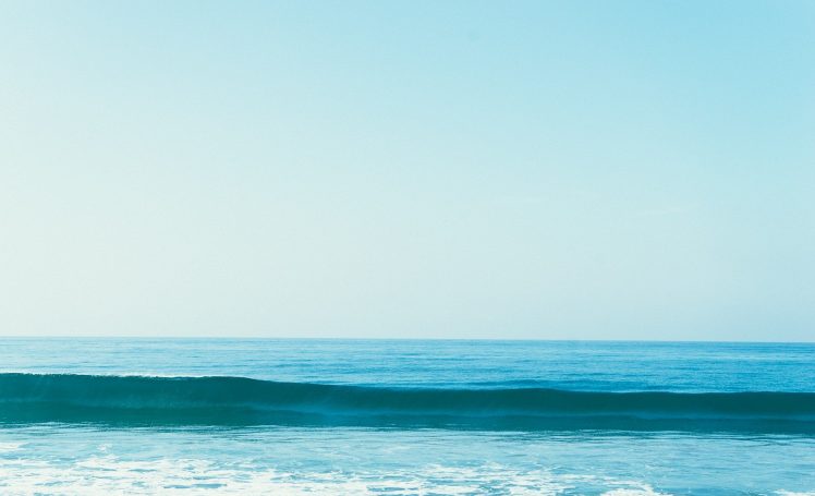 nature, Sea, Waves, Clear sky HD Wallpaper Desktop Background