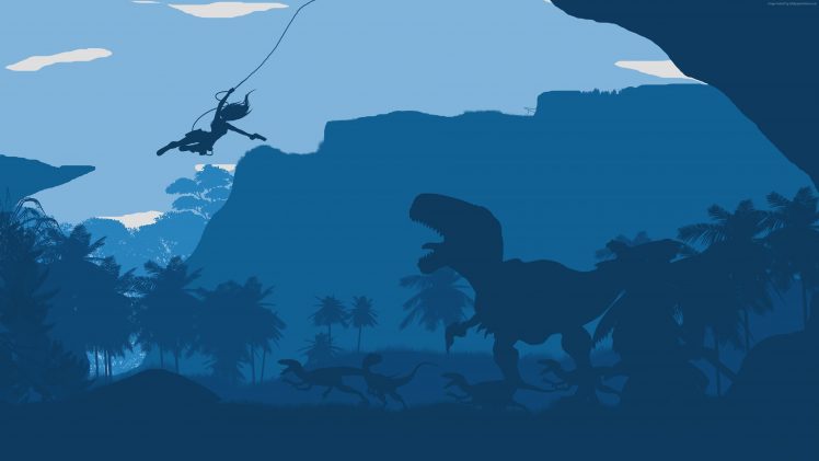 Flatdesign, Symbols, Tomb Raider HD Wallpaper Desktop Background
