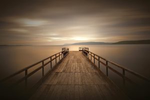 peacefull, Dock, Wooden surface, Water, Pier, Nature, Sky