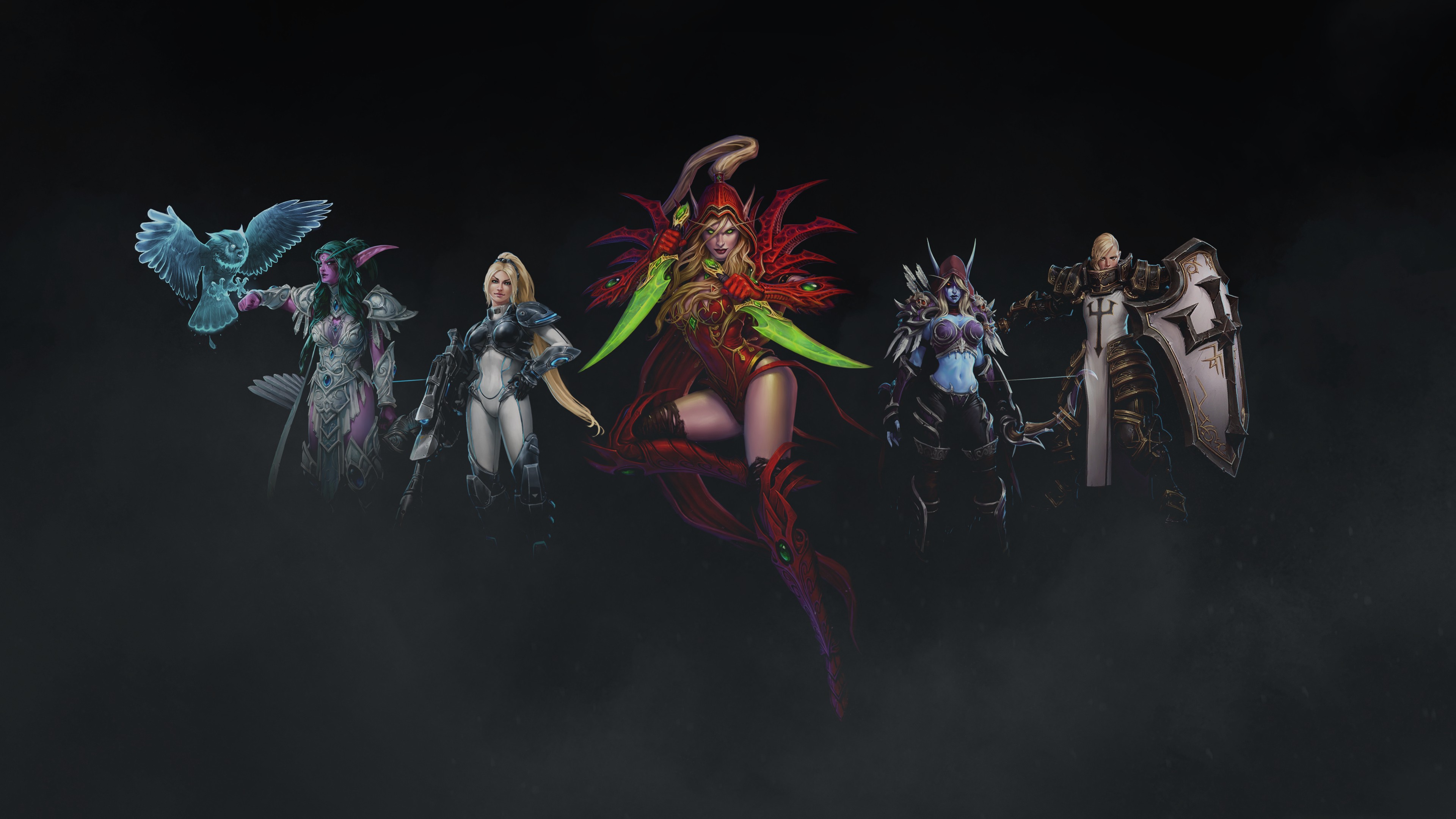 Tyrande, Nova, Sylvanas Windrunner, Johanna, Heroes of the storm, Valeera Wallpaper