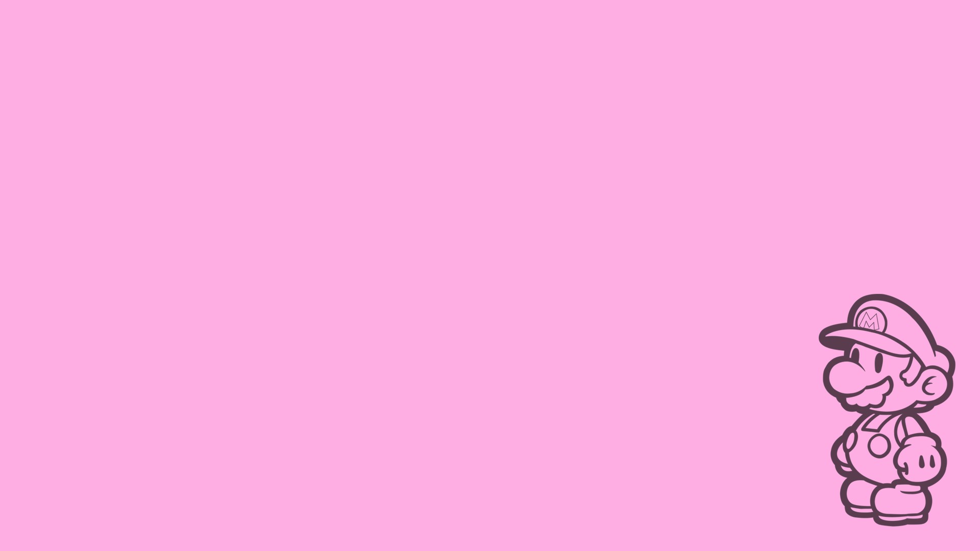 video game characters, Simple, Simple background, Minimalism, Pink