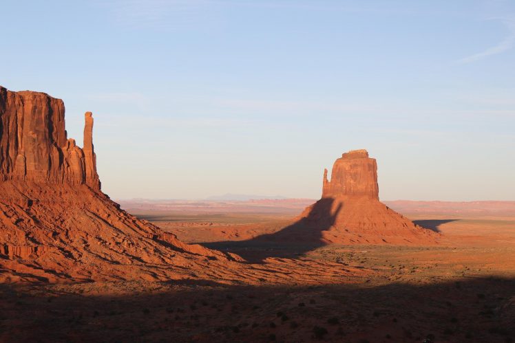 desert, Rocks, Clear sky, Nature HD Wallpaper Desktop Background