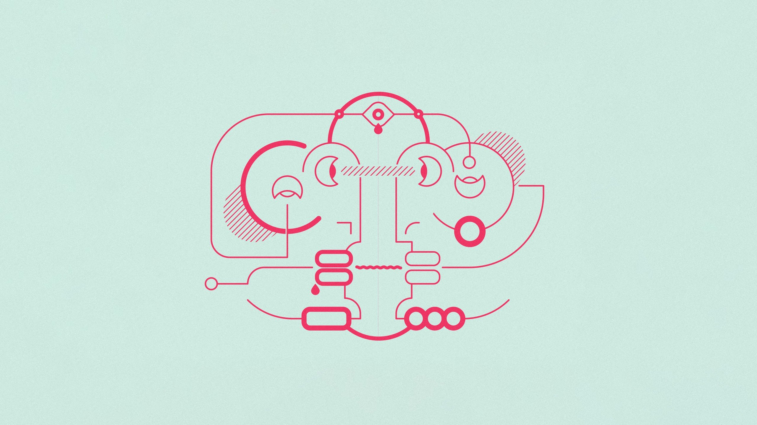 face, Abstract, Line art Wallpaper