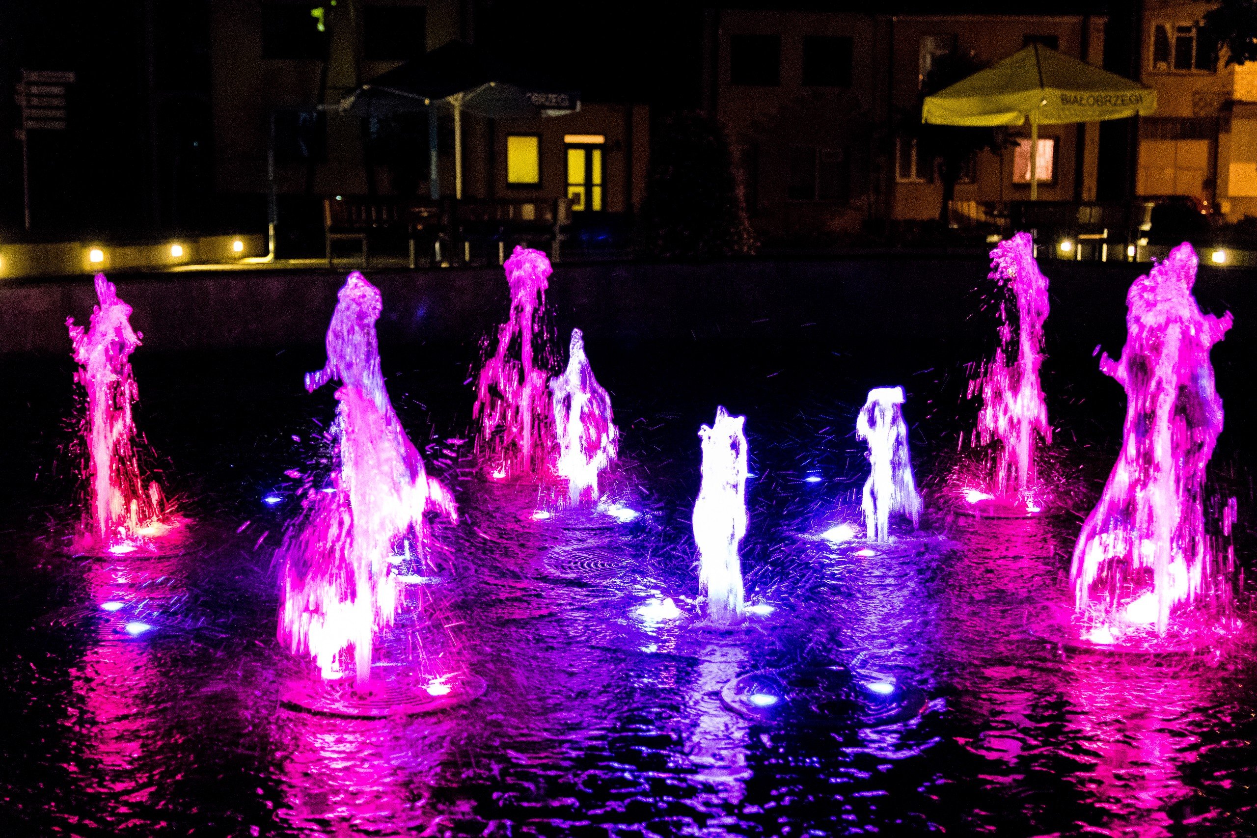 lights, Water Wallpaper
