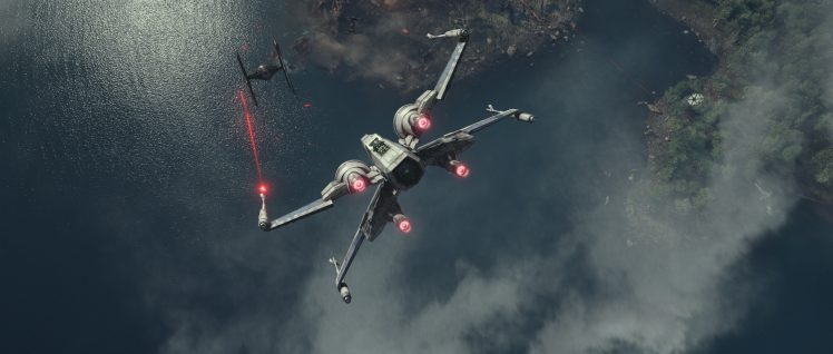 Star Wars: The Force Awakens, X wing, TIE Fighter, Movies HD Wallpaper Desktop Background