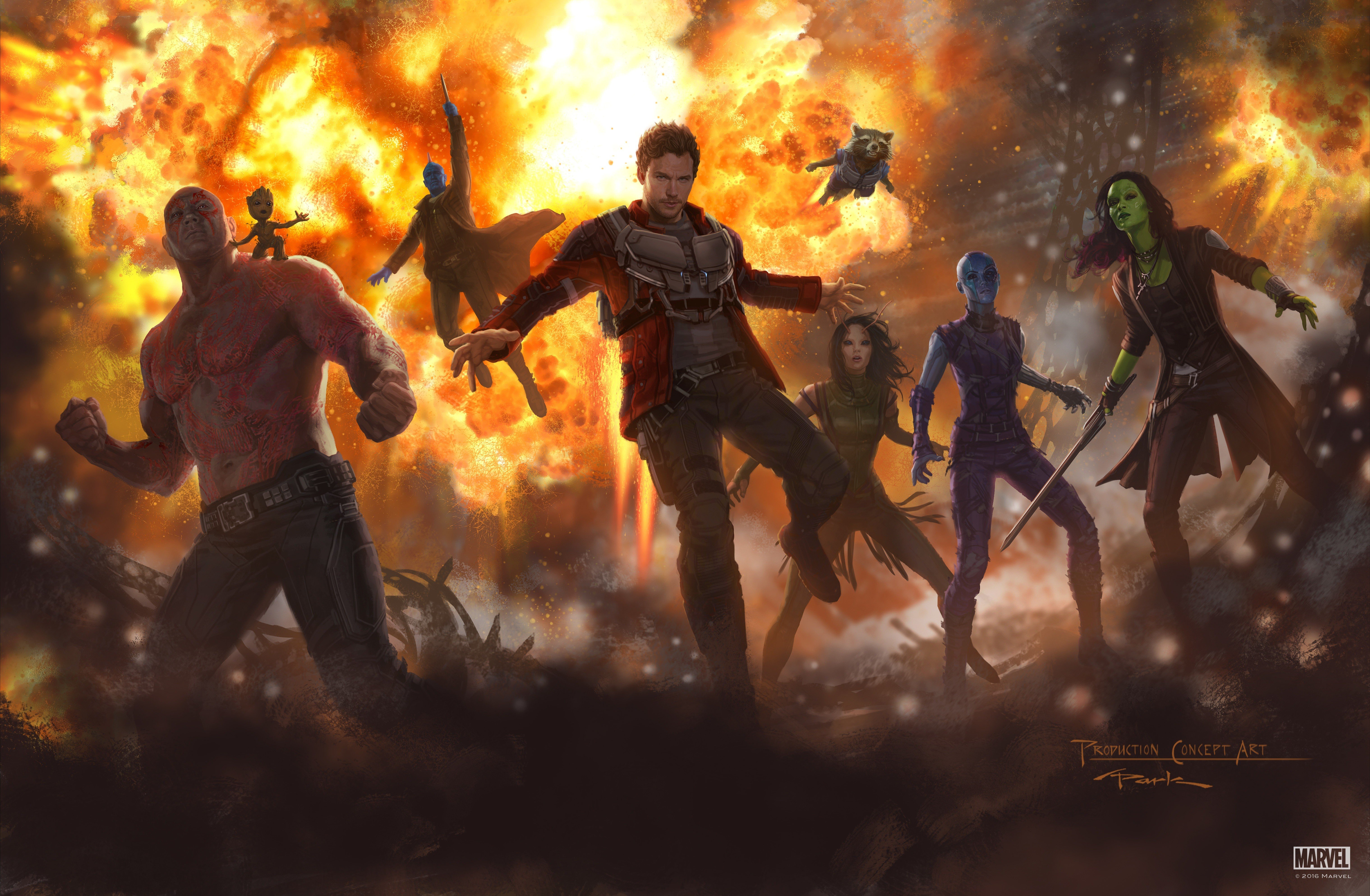 Andy Park Gamora Drax The Destroyer Star Lord Rocket Raccoon Baby 