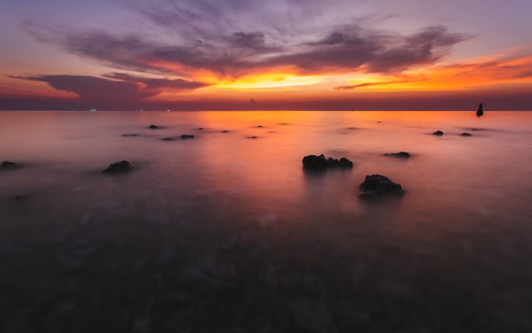 landscape, Sea, Sunset HD Wallpaper Desktop Background