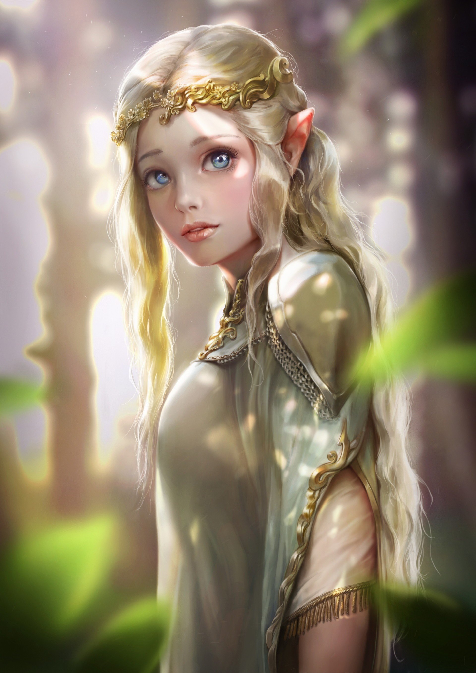 elves, Women, Crown, Fantasy art Wallpapers HD / Desktop and Mobile