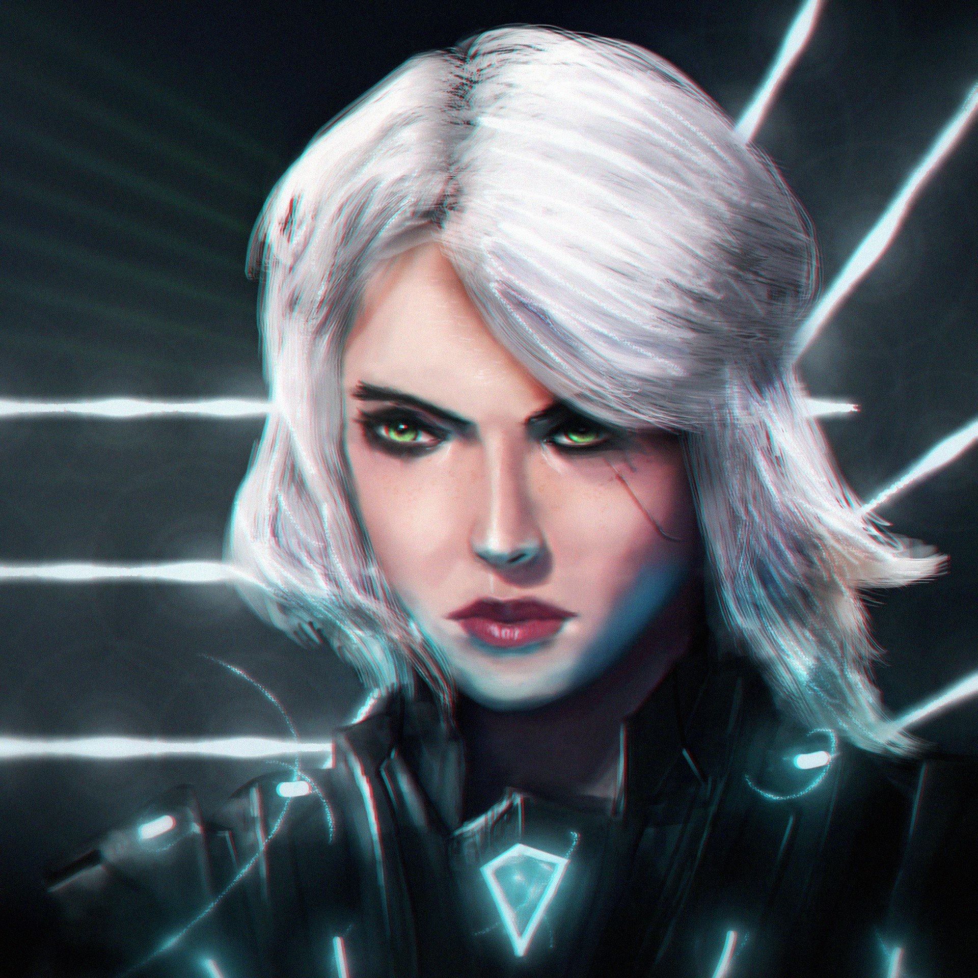 futuristic, Fantasy art, Cirilla, The Witcher, The Witcher 3: Wild Hunt Wallpaper
