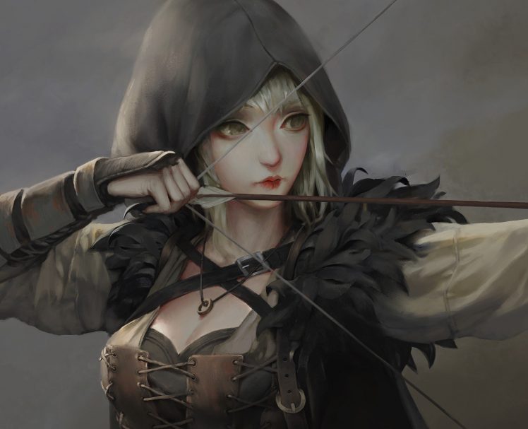 warrior, Archer, Fantasy art HD Wallpaper Desktop Background