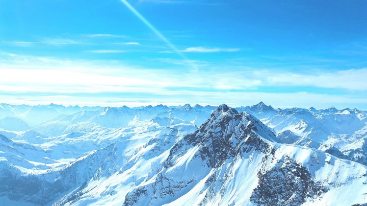 mountains, Landscape, Blue, Nature, Sky, Snow, Clouds, Mount Everest HD Wallpaper Desktop Background