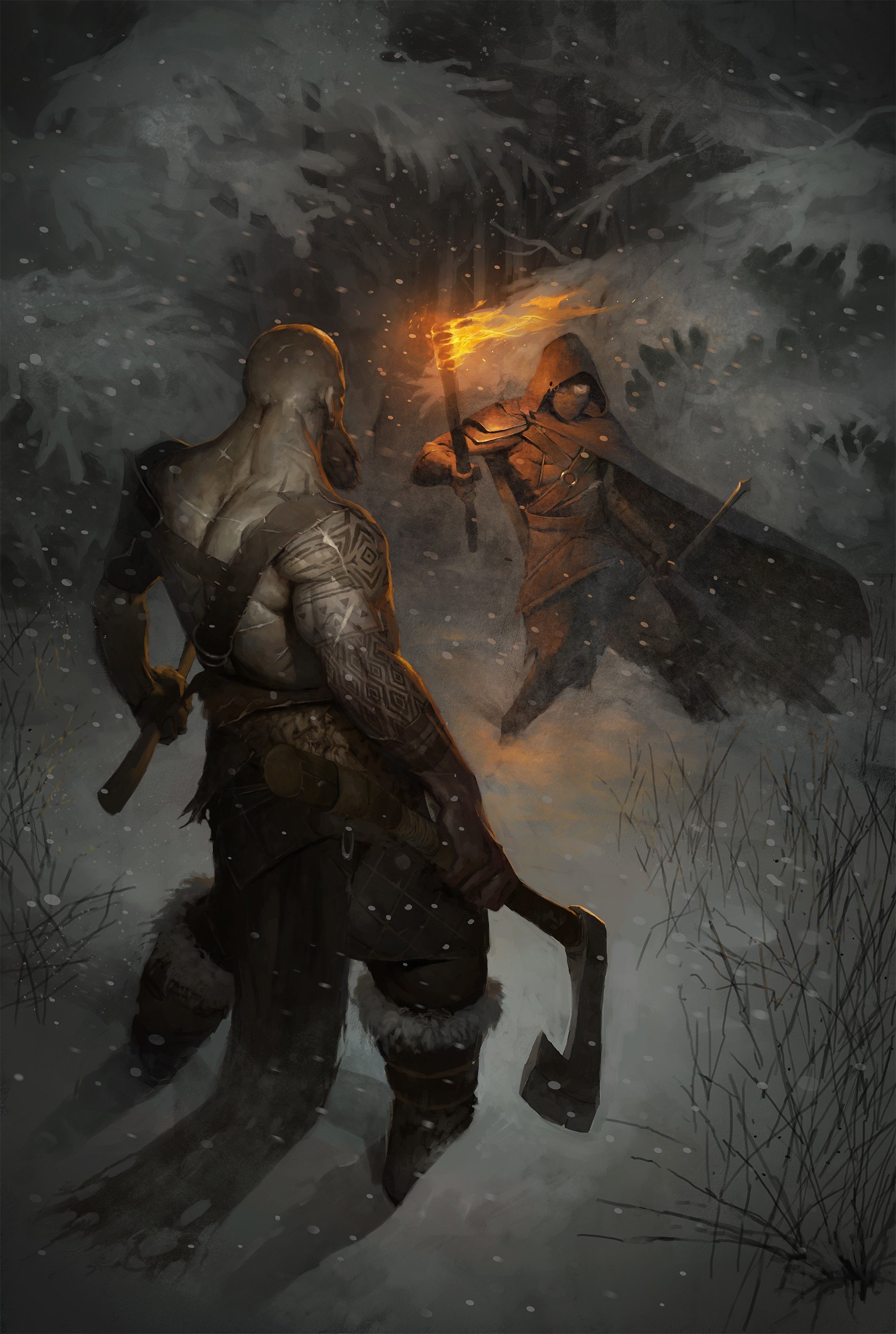 warrior, Fantasy art Wallpaper