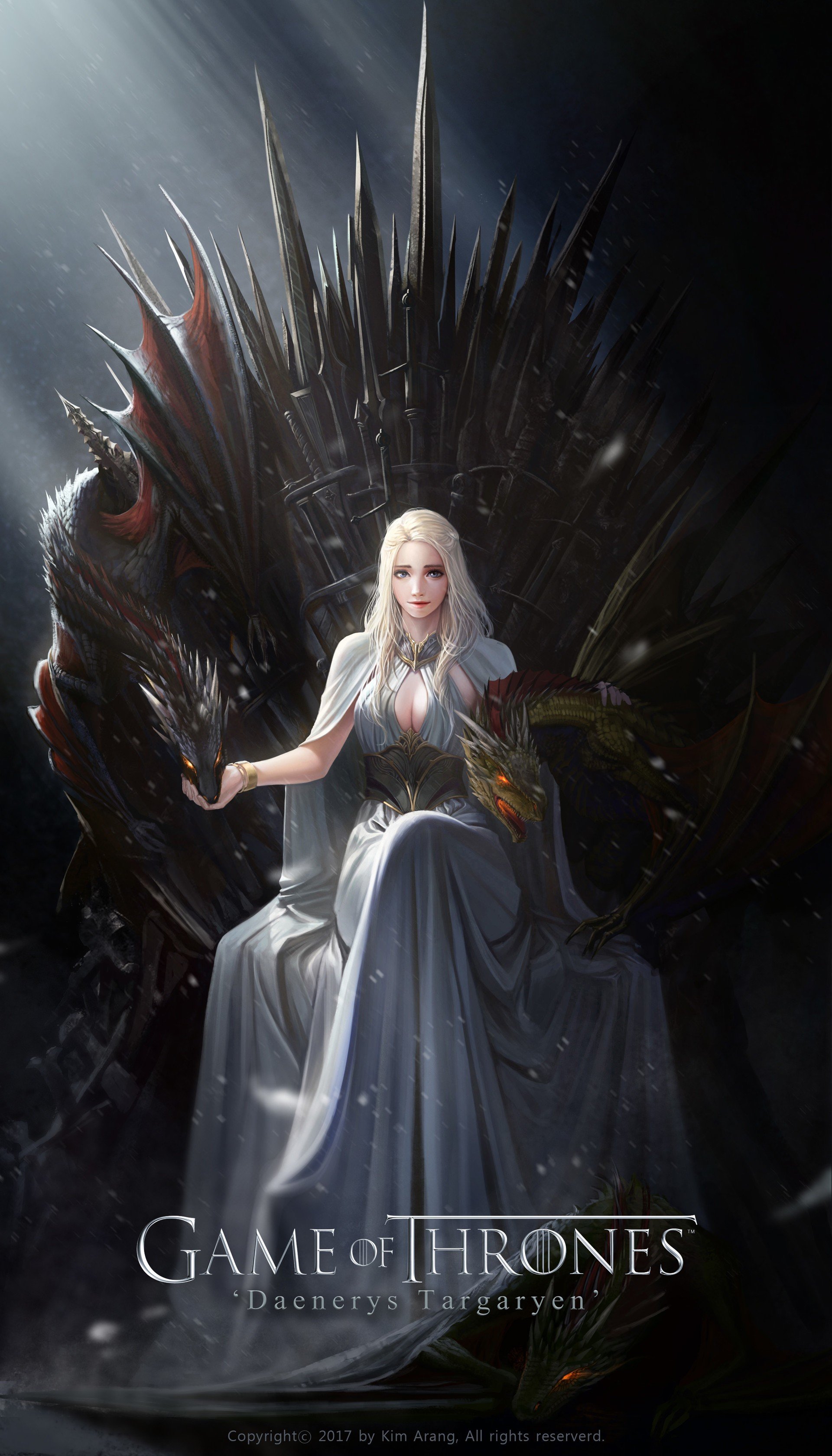 Daenerys Targaryen, Game of Thrones, Dragon Wallpaper