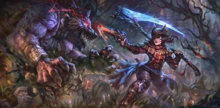 warrior, Fantasy art, Sword HD Wallpaper Desktop Background
