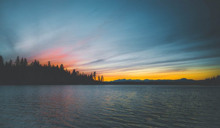 water, Clouds, Sunset HD Wallpaper Desktop Background