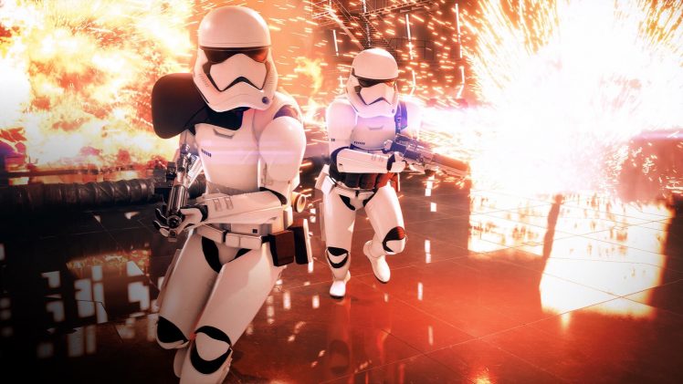 First Order Trooper, Star Wars Battlefront II, Star Wars: Battlefront HD Wallpaper Desktop Background