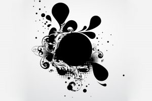 abstract, Vector, Monochrome, Simple background