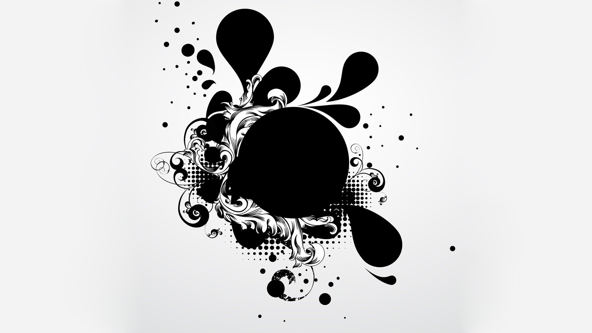 abstract, Vector, Monochrome, Simple background Wallpaper