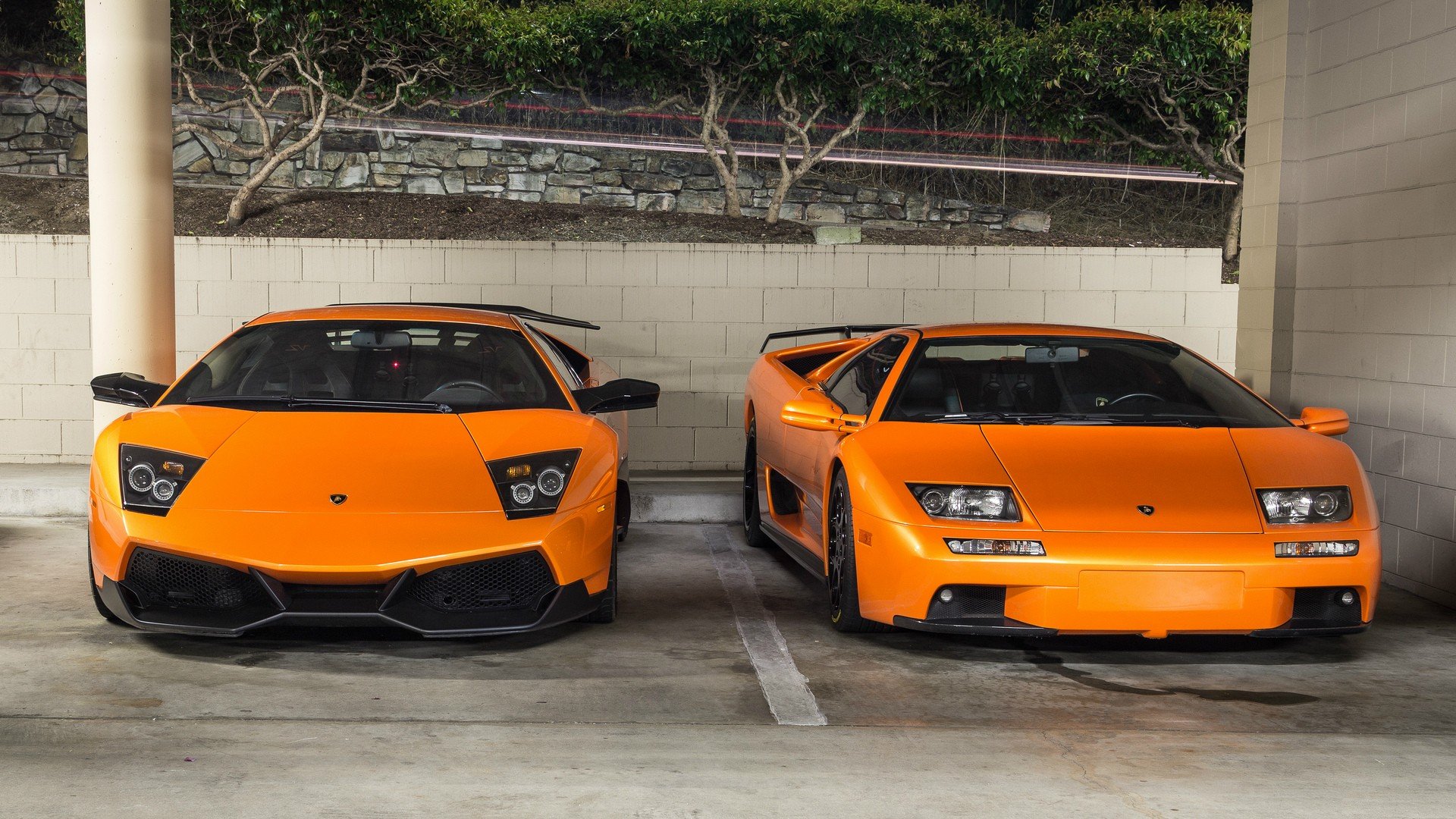 Lamborghini, Lamborghini Murcielago, Lamborghini Diablo, Orange Wallpaper