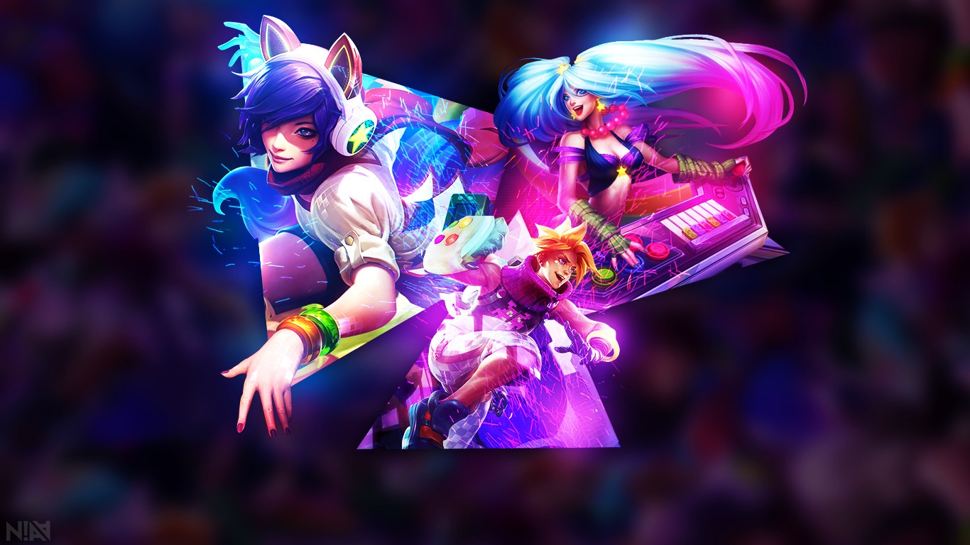Ahri League Of Legends Arcade Ezreal Sona Wallpapers Hd Desktop And Mobile Backgrounds