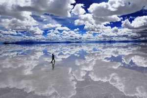 Salar de Uyuni, Clouds, Water, Reflection
