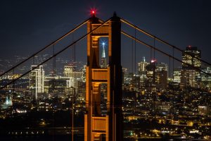bridge, Cityscape, City, Golden Gate Bridge, San Francisco, Night