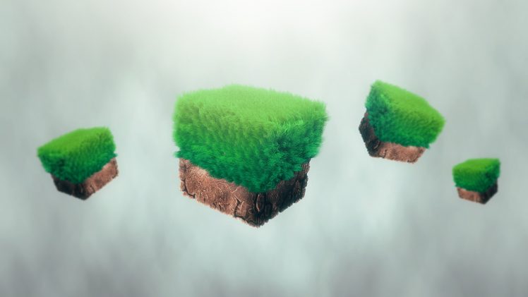 Minecraft, Chunky, Video games, Retro games, Cube, Project Reality, Graphic design HD Wallpaper Desktop Background