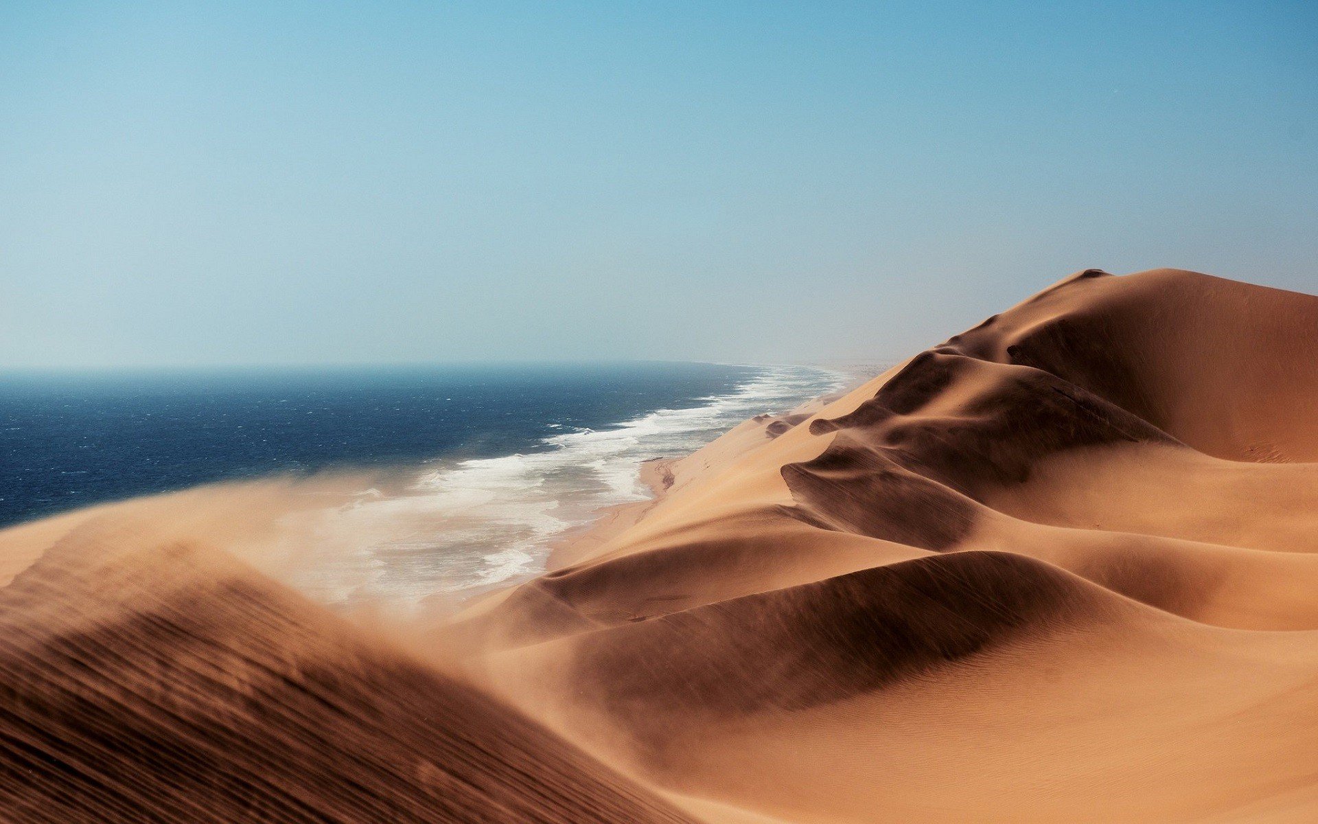 Namibia, Desert, Nature, Landscape, Sea Wallpaper