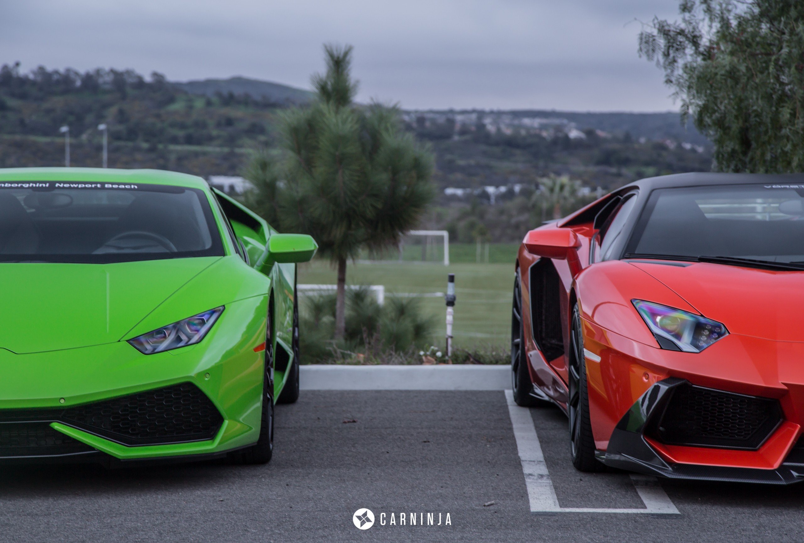 Carninja, Lamborghini Aventador, Lamborghini Huracán LP610 4, Low, Street Wallpaper