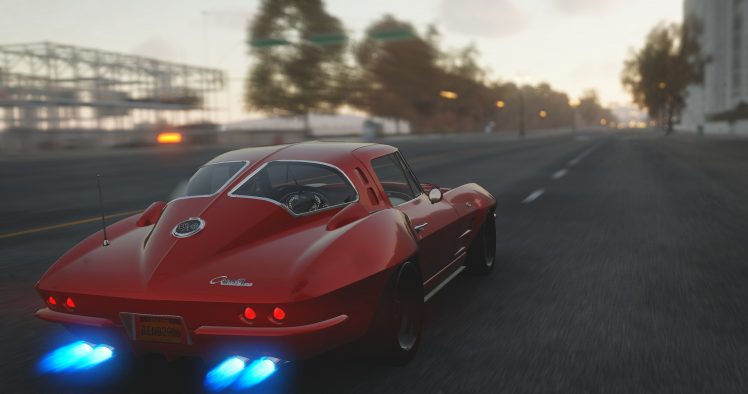 gamers, Fast and Furious,  Corvette C3R, The Crew, Chevrole Corvette C2, Car HD Wallpaper Desktop Background
