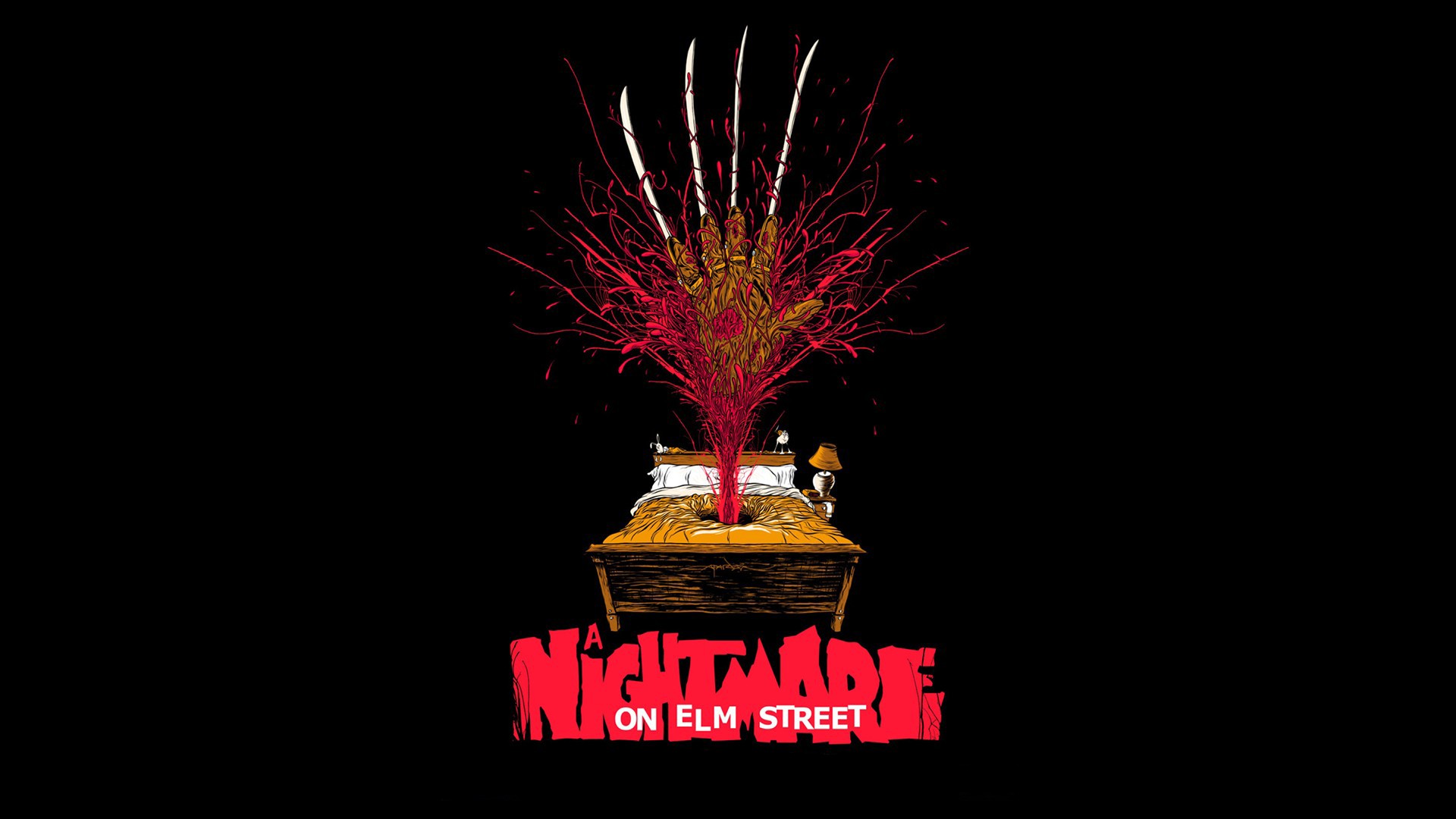Freddy Krueger, Simple, Simple background, Black background, A Nightmare on Elm Street Wallpaper