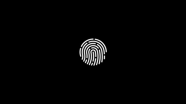 Simple Simple Background Minimalism Fingerprint Black