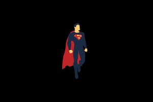 simple, Simple background, Black background, Superman, Vector, Vector art